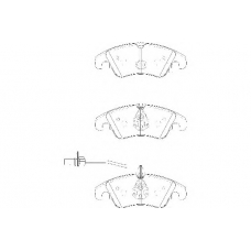 WBP24743A WAGNER LOCKHEED Комплект тормозных колодок, дисковый тормоз