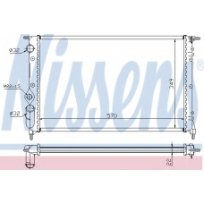 63925 NISSENS Радиатор, охлаждение двигателя