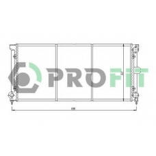 PR 9537A2 PROFIT Радиатор, охлаждение двигателя