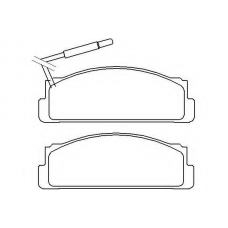 MDB2518 MINTEX Комплект тормозных колодок, дисковый тормоз