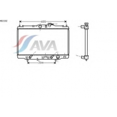 HD2102 AVA Радиатор, охлаждение двигателя