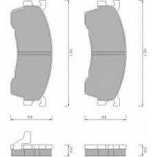 459481 ROULUNDS Комплект тормозных колодок, дисковый тормоз