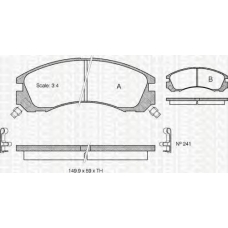 8110 42013 TRIDON Brake pads - front