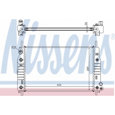 62105 NISSENS Радиатор, охлаждение двигателя