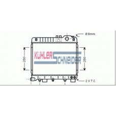 1403801 KUHLER SCHNEIDER Радиатор, охлаждение двигател