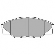 LP2496 DELPHI Комплект тормозных колодок, дисковый тормоз