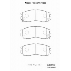 M360I30 NPS Комплект тормозных колодок, дисковый тормоз