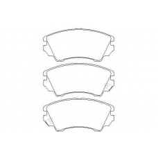 MDB2869 MINTEX Комплект тормозных колодок, дисковый тормоз