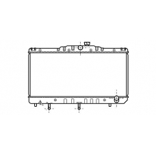 TO2103 AVA Радиатор, охлаждение двигателя
