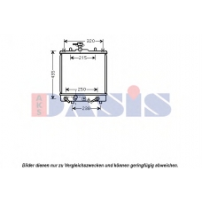 320031N AKS DASIS Радиатор, охлаждение двигателя