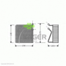 94-5388 KAGER Испаритель, кондиционер
