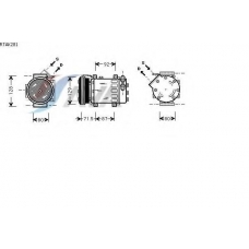 RTAK281 AVA Компрессор, кондиционер