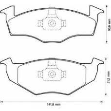571939S STOP Комплект тормозных колодок, дисковый тормоз
