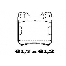 BL1217A1 FTE Комплект тормозных колодок, дисковый тормоз