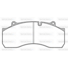 JSA 11733.10 WOKING Комплект тормозных колодок, дисковый тормоз