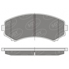 SP 344 PR SCT Комплект тормозных колодок, дисковый тормоз