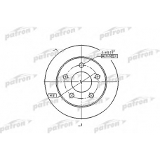 PBD4038 PATRON Тормозной диск