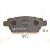 PP-312AF JAPANPARTS Комплект тормозных колодок, дисковый тормоз