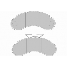 FD6599V NECTO Комплект тормозных колодок, дисковый тормоз
