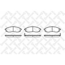 609 002-SX STELLOX Комплект тормозных колодок, дисковый тормоз