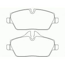 MDB3017 MINTEX Комплект тормозных колодок, дисковый тормоз