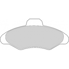 FD6314N NECTO Комплект тормозных колодок, дисковый тормоз