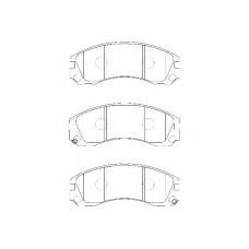 WBP21363B WAGNER LOCKHEED Комплект тормозных колодок, дисковый тормоз