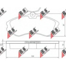 37152 OE ABS Комплект тормозных колодок, дисковый тормоз