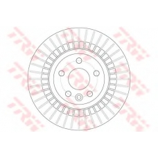 DF6308 TRW Тормозной диск