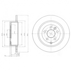 BG4124C DELPHI Тормозной диск