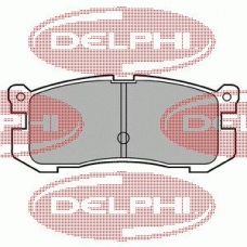 LP624 DELPHI Комплект тормозных колодок, дисковый тормоз