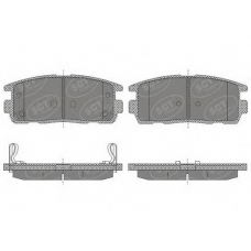 SP 647 PR SCT Комплект тормозных колодок, дисковый тормоз