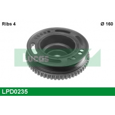 LPD0235 TRW Ременный шкив, коленчатый вал