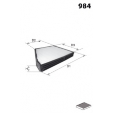 LFCP236 LUCAS FILTERS Фильтр, воздух во внутренном пространстве