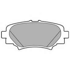 LP2702 DELPHI Комплект тормозных колодок, дисковый тормоз