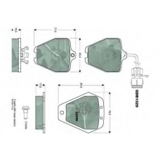 GDB1329 TRW Комплект тормозных колодок, дисковый тормоз