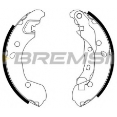 GF0862 BREMSI Комплект тормозных колодок