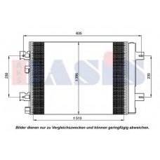 182046N AKS DASIS Конденсатор, кондиционер