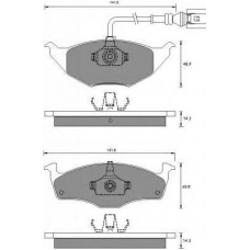 AC687881D AC Delco Комплект тормозных колодок, дисковый тормоз