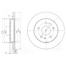 BG3607 DELPHI Тормозной диск