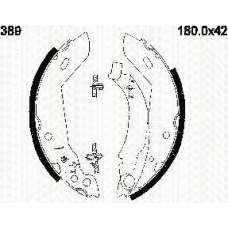 8100 10389 TRISCAN Комплект тормозных колодок