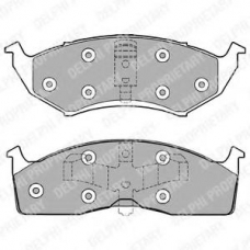 LP1166 DELPHI Комплект тормозных колодок, дисковый тормоз
