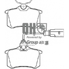 1163706419 Jp Group Комплект тормозных колодок, дисковый тормоз
