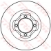 DF4008 TRW Тормозной диск