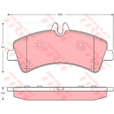 GDB1699 TRW Комплект тормозных колодок, дисковый тормоз