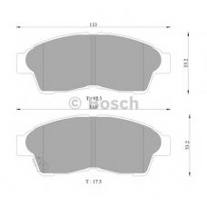 0 986 AB9 063 BOSCH Комплект тормозных колодок, дисковый тормоз