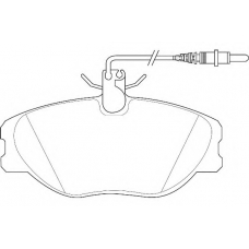 WBP21801A WAGNER LOCKHEED Комплект тормозных колодок, дисковый тормоз
