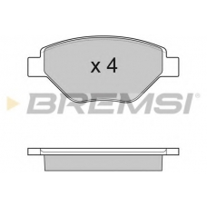 BP3113 BREMSI Комплект тормозных колодок, дисковый тормоз