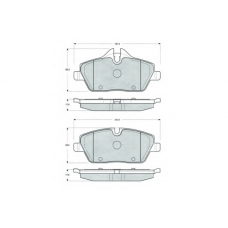 PF1433 PROCODIS FRANCE Комплект тормозных колодок, дисковый тормоз
