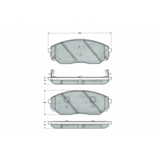 PF1553 PROCODIS FRANCE Комплект тормозных колодок, дисковый тормоз